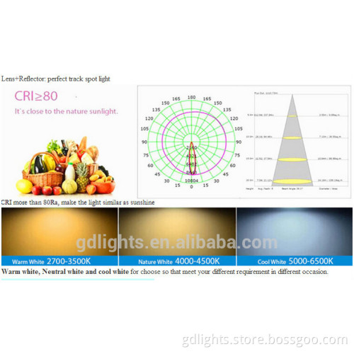 Wholesale high quality 20W led track spot light with CR EE COB LED